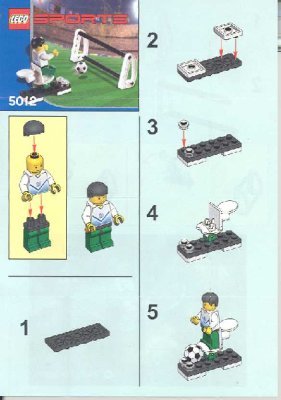 Istruzioni per la Costruzione - LEGO - 5012 - Soccer: Page 1