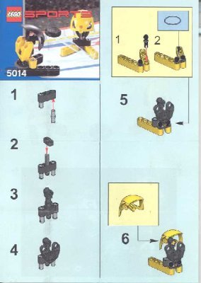 Istruzioni per la Costruzione - LEGO - 5014 - Hockey: Page 1