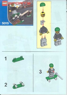 Istruzioni per la Costruzione - LEGO - 5015 - Skater: Page 1