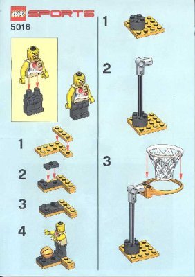 Istruzioni per la Costruzione - LEGO - 5016 - BASKETBALL: Page 1