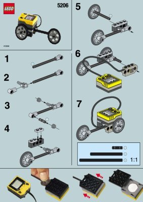 Istruzioni per la Costruzione - LEGO - 5206 - Speed Computer: Page 1