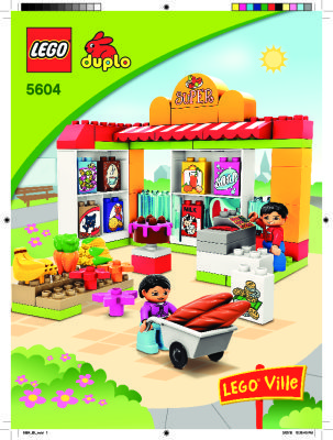 Istruzioni per la Costruzione - LEGO - 5604 - Supermarket: Page 1