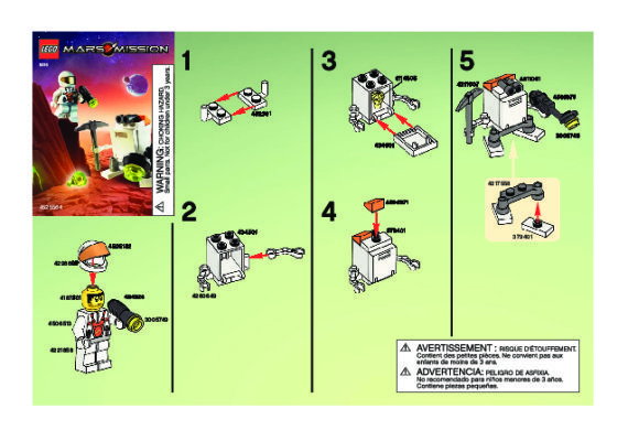 Istruzioni per la Costruzione - LEGO - 5616 - Mini Robot: Page 1