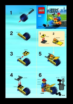 Istruzioni per la Costruzione - LEGO - 5620 - Street Cleaner: Page 1