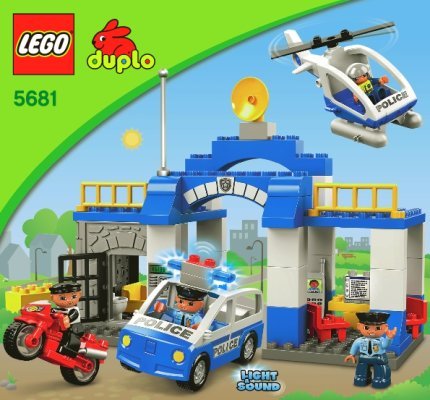 Istruzioni per la Costruzione - LEGO - 5681 - Police Station: Page 1