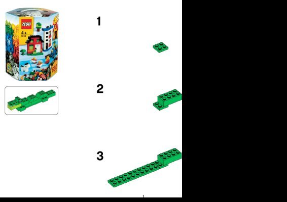 Istruzioni per la Costruzione - LEGO - 5749 - LEGO® Creative Building Kit: Page 1