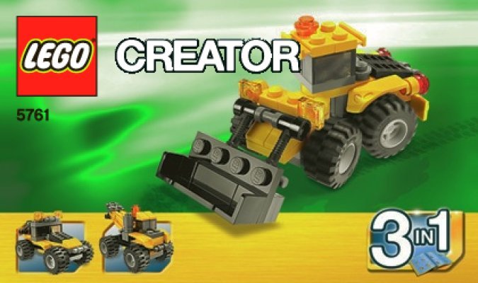 Istruzioni per la Costruzione - LEGO - 5761 - Mini Digger: Page 1