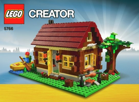 Istruzioni per la Costruzione - LEGO - 5766 - Log Cabin: Page 1