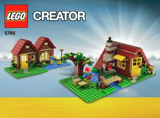 Istruzioni per la Costruzione - LEGO - 5766 - Log Cabin: Page 1