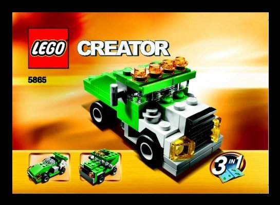 Istruzioni per la Costruzione - LEGO - 5865 - Mini Dump Truck: Page 1