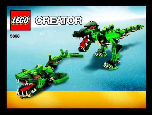 Istruzioni per la Costruzione - LEGO - 5868 - Ferocious Creatures: Page 1