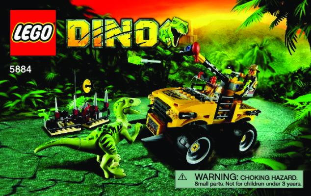 Istruzioni per la Costruzione - LEGO - 5884 - Raptor Chase: Page 1