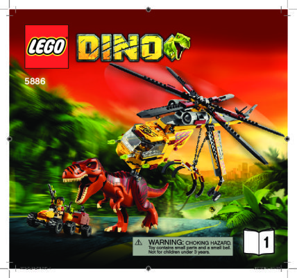 Istruzioni per la Costruzione - LEGO - 5886 - T-Rex Hunter: Page 1