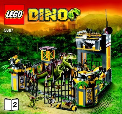 Istruzioni per la Costruzione - LEGO - 5887 - Dino Defense HQ: Page 1