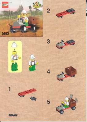 Istruzioni per la Costruzione - LEGO - 5913 - DR. KILROY'S CAR: Page 1