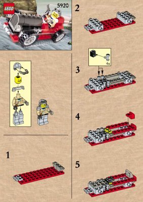 Istruzioni per la Costruzione - LEGO - 5920 - Island Racer: Page 1