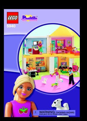 Istruzioni per la Costruzione - LEGO - 5940 - Doll's House: Page 1