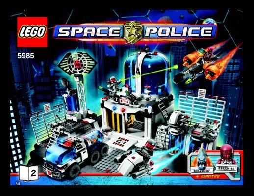 Istruzioni per la Costruzione - LEGO - 5985 - Space Police Central: Page 1