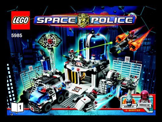 Istruzioni per la Costruzione - LEGO - 5985 - Space Police Central: Page 1