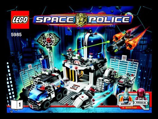 Istruzioni per la Costruzione - LEGO - 5985 - Space Police Central: Page 1