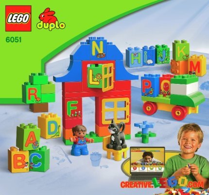 Istruzioni per la Costruzione - LEGO - 6051 - LEGO® DUPLO® Play with Letters: Page 1