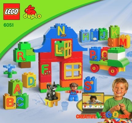 Istruzioni per la Costruzione - LEGO - 6051 - LEGO® DUPLO® Play with Letters: Page 1