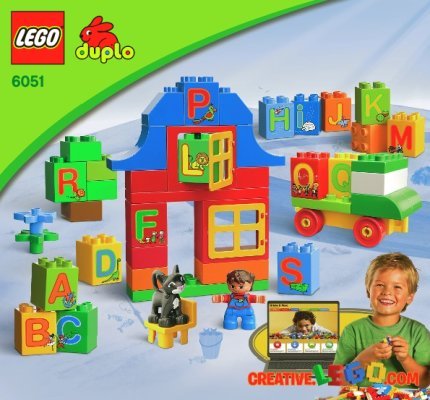 Istruzioni per la Costruzione - LEGO - 6051 - LEGO® DUPLO® Play with Letters: Page 1