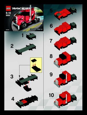 Istruzioni per la Costruzione - LEGO - 6111 - Street Chase: Page 1