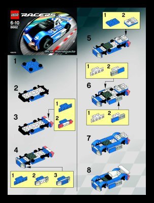 Istruzioni per la Costruzione - LEGO - 6111 - Street Chase: Page 1