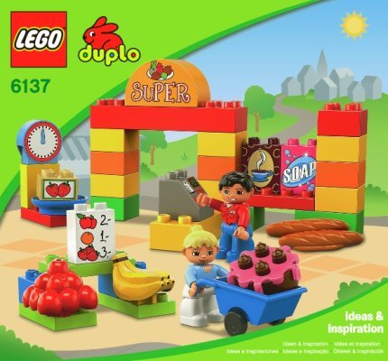 Istruzioni per la Costruzione - LEGO - 6137 - My First Supermarket: Page 1