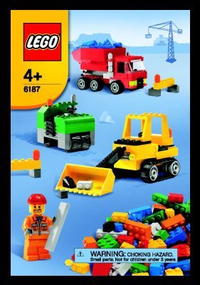 Istruzioni per la Costruzione - LEGO - 6187 - LEGO® Road Construction Set: Page 1