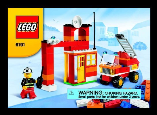 Istruzioni per la Costruzione - LEGO - 6191 - LEGO® Fire Fighter Building Set: Page 1