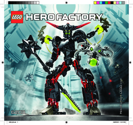 Istruzioni per la Costruzione - LEGO - 6203 - BLACK PHANTOM: Page 1