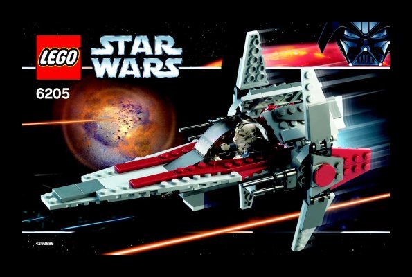 Istruzioni per la Costruzione - LEGO - 6205 - V-wing fighter™: Page 1