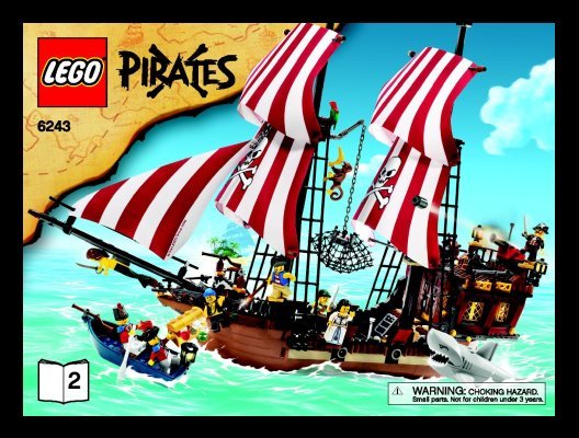 Istruzioni per la Costruzione - LEGO - 6243 - Brickbeard's Bounty: Page 1