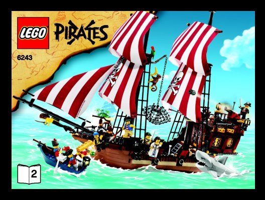 Istruzioni per la Costruzione - LEGO - 6243 - Brickbeard's Bounty: Page 1