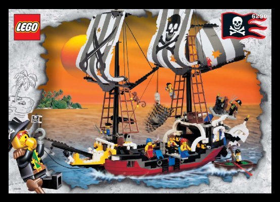 Istruzioni per la Costruzione - LEGO - 6290 - Pirate Battle Ship: Page 1