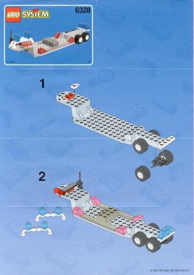 Istruzioni per la Costruzione - LEGO - 6328 - Police Helitran: Page 1