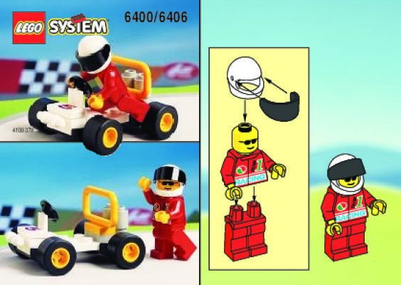 Istruzioni per la Costruzione - LEGO - 6400 - GO-KART: Page 1