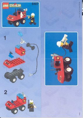 Istruzioni per la Costruzione - LEGO - 6407 - FIRE CHIEF CAR: Page 1