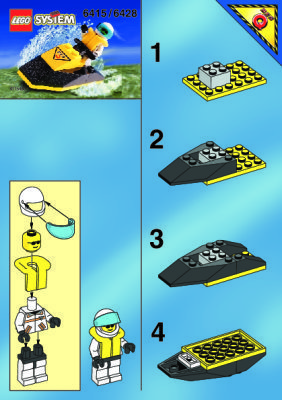 Istruzioni per la Costruzione - LEGO - 6415 - Res-Q Jet Ski: Page 1