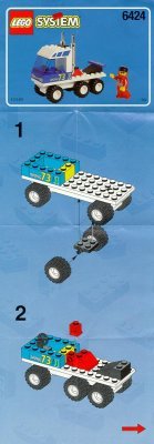 Istruzioni per la Costruzione - LEGO - 6424 - Truck Race: Page 1