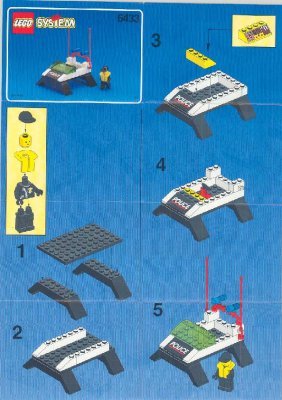 Istruzioni per la Costruzione - LEGO - 6433 - Police Harbour Patrol: Page 1