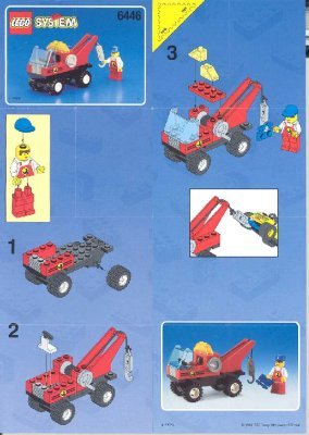 Istruzioni per la Costruzione - LEGO - 6446 - TOW TRUCK: Page 1