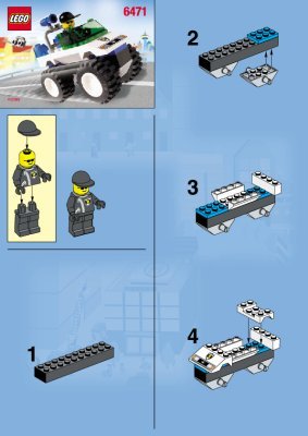 Istruzioni per la Costruzione - LEGO - 6471 - 4WD Patrol Car: Page 1