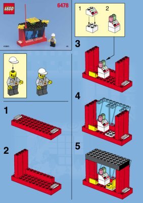 Istruzioni per la Costruzione - LEGO - 6478 - Fire Station: Page 1