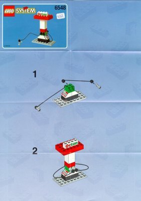 Istruzioni per la Costruzione - LEGO - 6548 - GAS STATION/WORKSHOP: Page 1