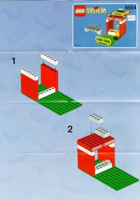 Istruzioni per la Costruzione - LEGO - 6554 - FIRE STATION: Page 1