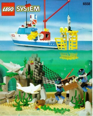 Istruzioni per la Costruzione - LEGO - 6558 - SHARKS CAVE: Page 1