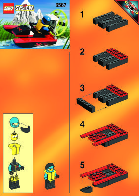 Istruzioni per la Costruzione - LEGO - 6567 - SWAMP RACER: Page 1